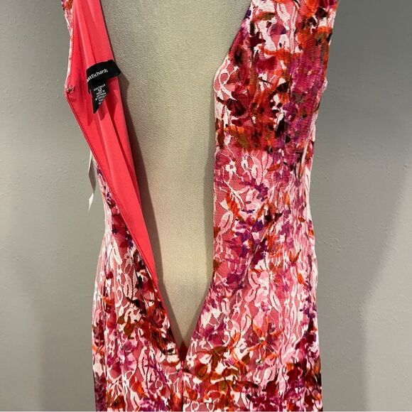 Floral Pink Sleeveless midi Dress size 12 - Picture 7 of 13